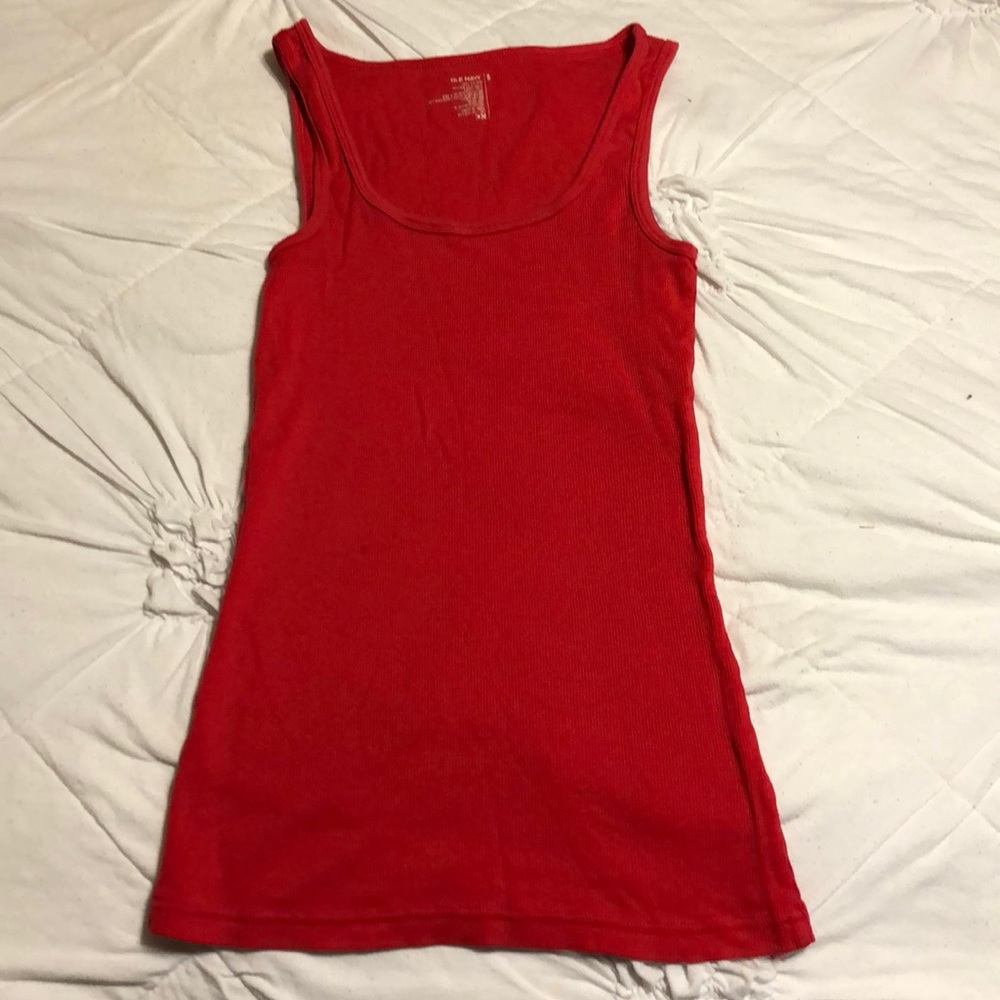 Red tank top